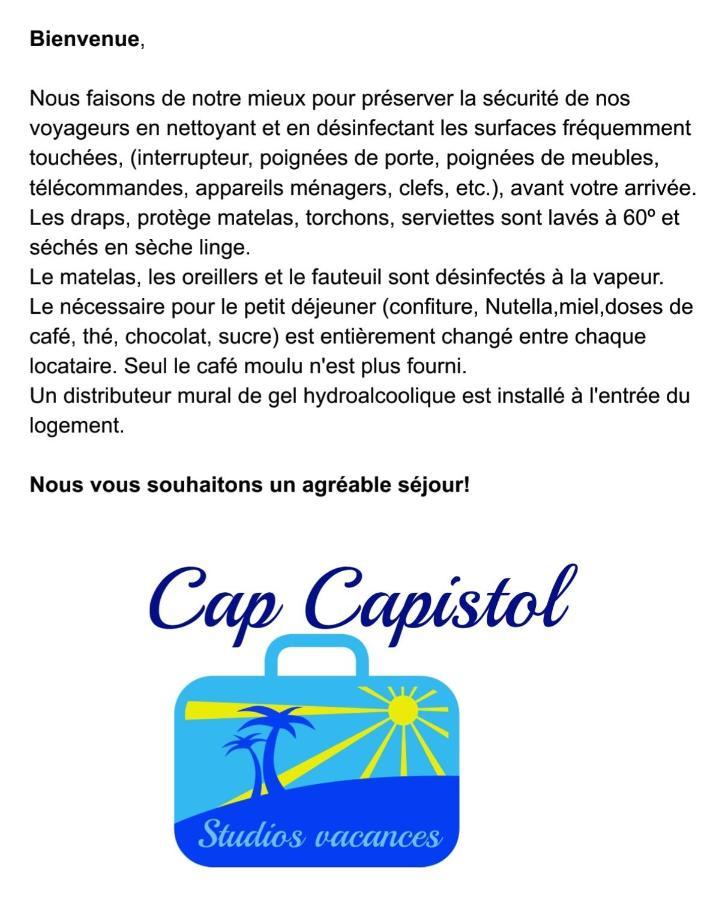 Cap Capistol Studio Le Cap D'Agde Vue Port Exterior foto
